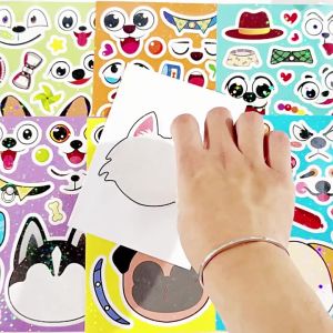 KW - Koleksi Build Face Lembaran Aktiviti Dress 3D DIY Sticker Book Buku Pelekat Miniatur