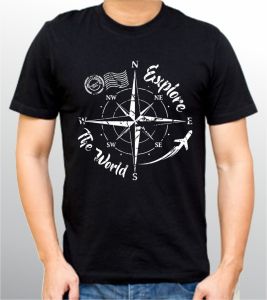 EXPLORE THE WORLD | Kaos Pria & Wanita | T-Shirt Jumbo | Murah | Distro | Produk Lokal | CIAO.ID