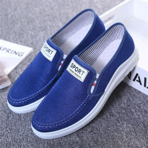 Mens Shoes Korean Men Canvas Shoes รองเท้าแฟชั่น ผู้ชาย ลําลองแบบสวมรองเท้า รองเท้าผ้าใบ รองเท้าผ้าใบสําหรับผู้ชาย