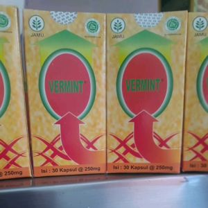 Obat Typust Vermin Extrak Cacing isi 12 Kapsule