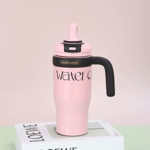 Tumbler Gagang Double Wall 550ml Free Boneka Cinnamoroll + Sticker / Botol Minum Stainless SUS 316 Karakter Sanrio Lucu kamimurah T 2112