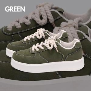 Mens Korean Casual Sneakers with Thick Soles for Running and Training - Trainers Shoes Walking Shoes Sports Shoes Athletic