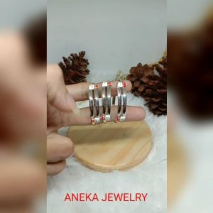 Gelang Slot Bayi Hello Kitty Cat Perak 925 Sepuh Emas Putih