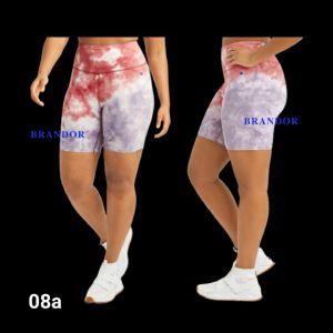 Brandor - Tie Dye - High Waist Biker Shorts 7 - Celana Pendek Olahraga Wanita ( CHSH08 )