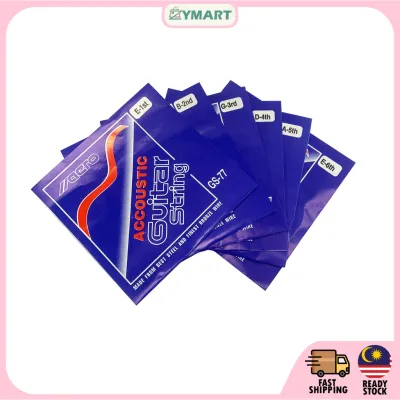 [Quality VALUE] Acoustic Guitar String Tali Gitar Kapok guitar string | Tali Gitar Set Guitar String Set | AERO GS77