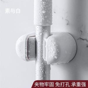 ❣️SPACEIDEAS❣️ Wall Mounted Mop and Broom Holder Wall Mounted Mop Hook Nail Free Seamless Mop Hooks Traceless Mop Hook Punch-free Mop Hook Broom Mop Holder Broom Holder Wall-Mounted Cleaning Tool Holder Space-Saving Mop & Broom Organizer
