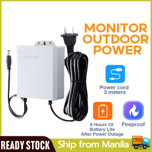 LANG Original 12V 1.5A Uninterruptible Power Supply Mini UPS Battery Backup for WiFi Router Modem and Outdoor CCTV Security Camera UPS Monitoring Power Outage Endurance  Built-in Battery Working System IP Camera Power Cord