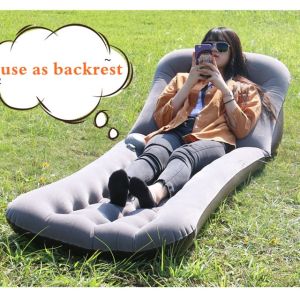 Camping Hiking Home Outdoor Portable Inflatable Multi Function Back Rest Pillow Sofa Bed Self Inflate Beach Air Mattress