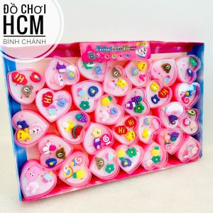 [DỄ THƯƠNG] Đồ chơi trẻ em nhẫn đeo tay dành cho bé gái bằng nhựa rất xinh nhiều hình động vật trái tim hoa quả