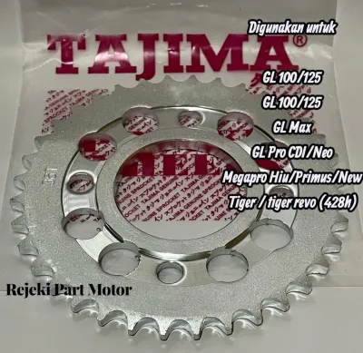 Gear gir belakang 428 MEGAPRO GL PRO GL100 PRIMUS MEGA PRO CB150R CBR SONIC VERZA ORIGINAL TAJIMA TYPE SSS