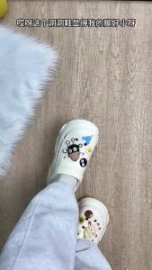 EVA Platform Sandals With Height-Increasing Thick Soles For Women New Summer High-Heeled Cartoon-Themed Casual Slippers