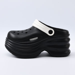 Free Shipping WomenS Height-Increasing Clogs Fashionable Solid-Color Thick-Soled Slip-On Sandals With A Closed-Toe Design Perfect For Summer Wear And Beach Outings