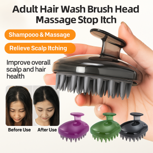 Shampoo Comb Shampoo Massage Soft and Durable Hair Washing Tools Ergonomic Wet Dry Improve Blood Circulation