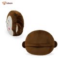 Balmut Bantal Selimut Karakter Kepala Monyet Monkey Warna Brown Cocok Untuk Traveling Bahan Hangat dan Lembut By ISTANA BONEKA. 