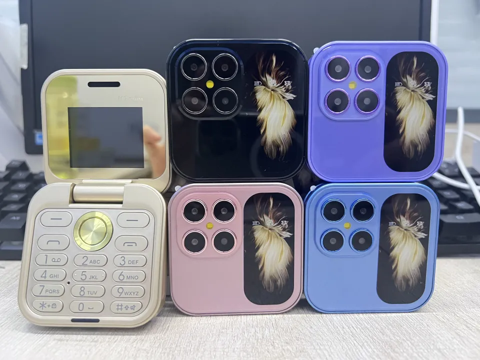 i17 Mini Flip Phone Original GSM Flip Mobile Phone Dual Card