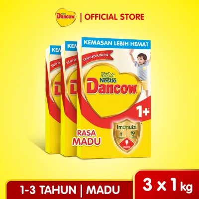 [Paket isi 3] Nestlé Dancow 1+ Rasa Madu 1-3 Tahun Bundle 1kg
