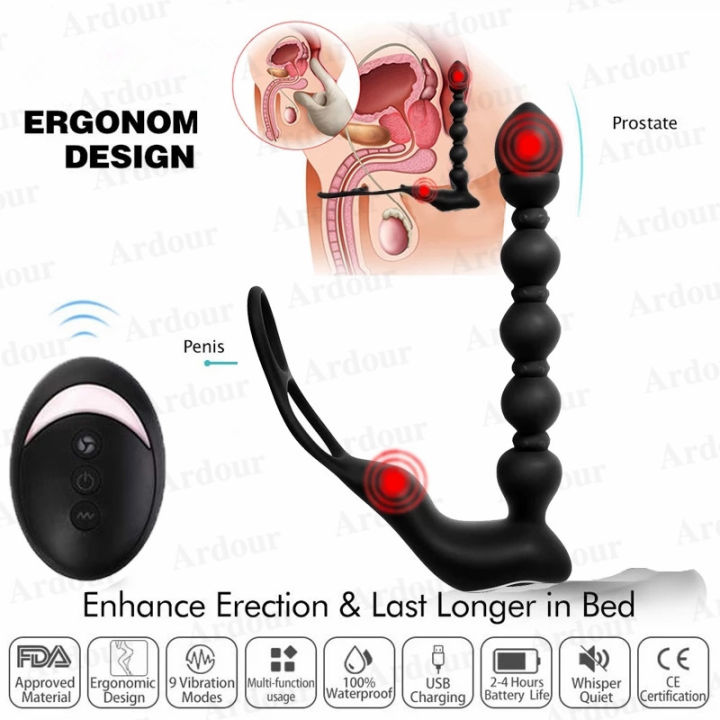 Ardour Anal Plug Vibrator Remote Heating 9 Frequency Prostate Massage Sex  Toys for Men Rechargeable Vibrating Butt Plug Sex Toys Life Waterproof  Prostate Massage Sex Toy - Lazada