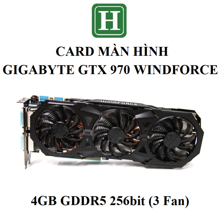 Card màn hình Gaming GIGABYTE GTX 970 G1 (3 fan) 4GB GDDR5 256bit