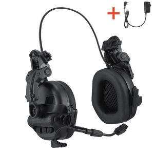Tactical Headphones Helmet Compatible PTT Active Noise Cancelling Earmuffs for Military Shooting Hearing Protection2026