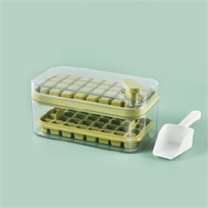 【SG READY STOCK】ice cube tray silicon Double Layer Ice Cube Maker Square Ice Mold ice cube mold with lid
