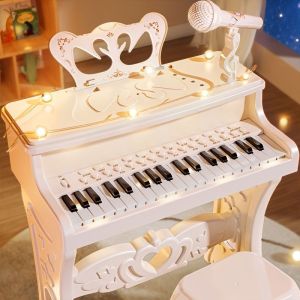 Kids Electronic Piano Keyboard 31 Keys Organ with Microphone Education Toys Musical Instrument Gift for Child Beginner