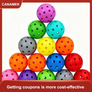 【CANAMEK】 3Pcs Golf Quả Bóng Thực Hành Chọn Lỗ Bóng Trắng Màu Xanh Vàng Cam Màu Đỏ Trong Nhà ourdoor Golf Nhựa Bóng