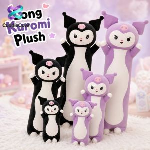 Cute Kuromi Plush Doll Soft Stuffed Animal Toy Birthday Gift Office Nap Pillow Home Deco Fluffy