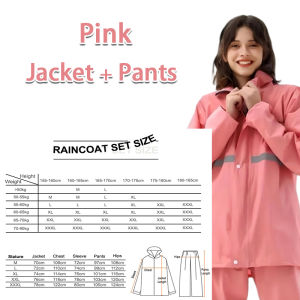 Waterproof Rain Coat Set For Motorcycle Thickened Suits Reflector Motorbike Rain Suit