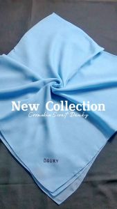 DAUKY KERUDUNG JILBAB SEGI EMPAT HIJAB SEGIEMPAT POLOS TEXTURE CORNSKIN SQUARE TERBARU