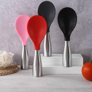 KANNERT Dinnerware Cooking Stainless Steel Anti-rust Stand-up Non-Stick Rice Paddle Serving Spoons Spatula Rice Scooper