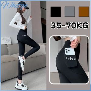 กางเกงโยคะเอวสูงพร้อมกระเป๋าด้านข้าง การแห้งอย่างรวดเร็วรูปร่างกางเกงกีฬา Leggings ยืดหยุ่นสูงที่สะดวกสบายสำหรับผู้หญิง กางเกง วิ่ง หญิง