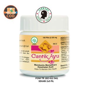 Borobudur Herbal Suplemen Kulit - Cantik Ayu 100 Pil - Membantu Memelihara Kesehatan Kulit