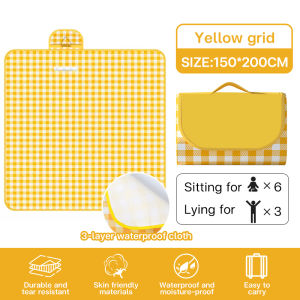 【COD】Picnic mat Multiple Sizes Camping Beach Outdoor Travel outdoor camping mat portable beach mat moisture-proof Thick moisture-proof easy to store easy to clean double-sided effective waterproof one-piece folding design encryption thickened Oxford cloth