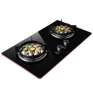 ✨Dapur Gas Memasak Murah✨EDWARD OPAICN 7200W Double Gas Stove Dapur Gas Tempered Glass Cooker Double Burner Clad Fierce Flame Cooker with Flame Failure Protection 燃气灶