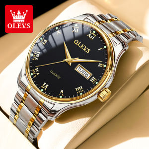 Watch for Men OLEVS Sale Original Water proof Korean Fashion Dual Calendar Display Luminous Casual Wild Quartz Watch