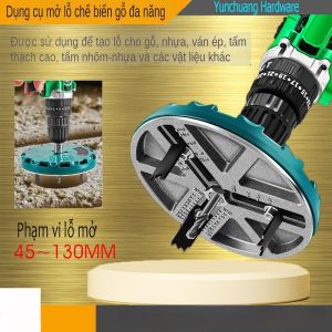Mũi Khoan Gỗ Khoét Lỗ Tròn Đa Năng Dụng Cụ Khoan Cắt Gỗ Nhựa Thạch Cao Có Thể Điều Chỉnh