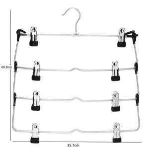 Skirt Clip Hangers With Non-Slip Clips 5 Tier Multi Layer Space Saving Skirt&Pants Hangers