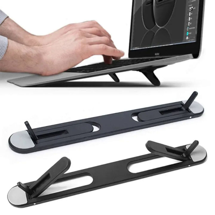 Universal laptop stand foldable computer folding invisible notebook ...
