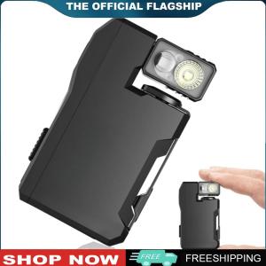[BONDRE9] Flat Pocket Flashlight with RGB Light EDC Flashlight 180  Rotating Head Mini Flashlight for Outdoor Home Emergencies