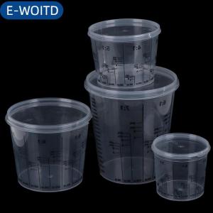 E-WOITD  Nhựa sơn trộn cup PP cứng Nhựa Điều Chỉnh sơn cup với bìa
