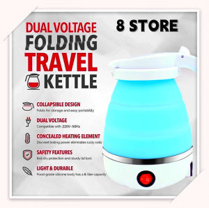 (8 STORE) Foldable Electric Kettle Portable Mini Travel Kettle 600ML Kettle