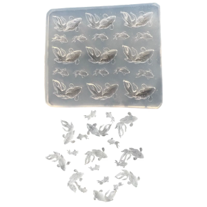 Flexible Silicone Molds Goldfish Shaped Accessories Epoxy Resin Mold Ornament Pendant Mould Making Tool