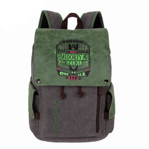 Japanese School Bag Large Capacity Vintage Style PU Leather Preppy Style College Laptop Backpack
