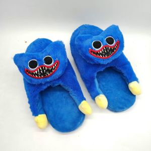 Huggy Wuggy Poppy Playtime Plush Toy Autumn Winter Indoor Leisure Sports Female Slippers Male Slippers Soft Bottom Cotton Slippers Non-slip Shoes Slides