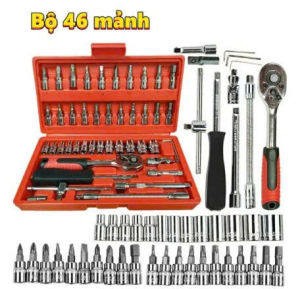 Bộ dụng cụ mở bulong ốc vít đa năng 46 chi tiết Bộ dụng cụ sửa chữa oto xe máy 46 món đa năng hàng Loại 1
