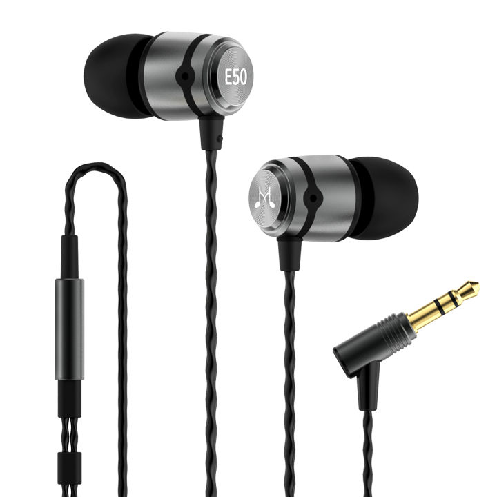 Wired earbuds no mic sale