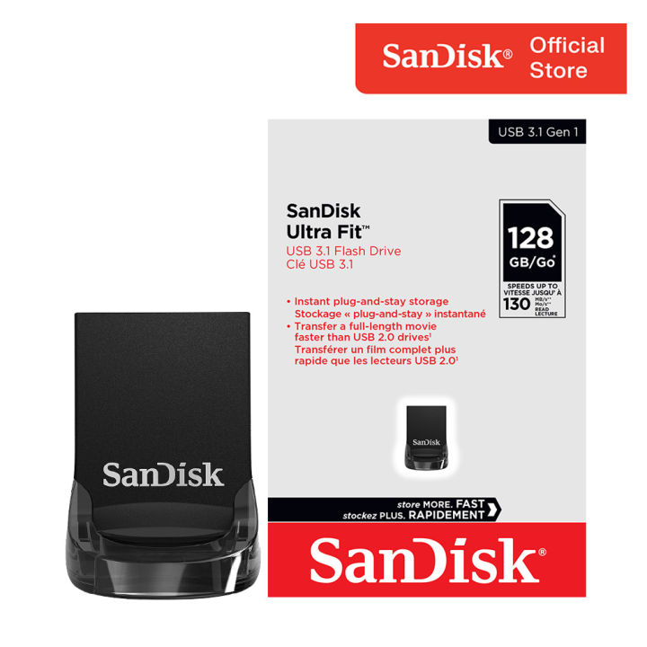 Clé usb sandisk Ultra Fit 3.1 128 Go;SDCZ430-128G-G46