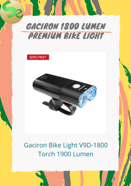 Gaciron Bike Light V9D-1800 Torch 1800 Lumen | Lazada PH