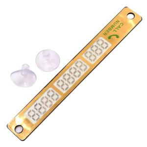 Luminous Car Temporary Parking Auto Parking Stickers Accessory Phone Number Stop Sign Plate SUV Truck Ornament