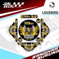 Stiker Tebok TRUCUK MANIA Sangkar Burung Lovebird Pleci Helopet Batman Variasi Decal Kandang Bulat  Custom. 